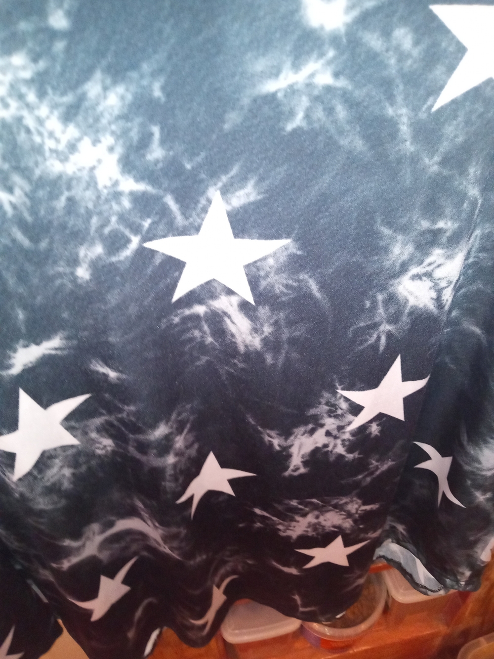 HEIMISH USA Blue and White Star Print Top - Picture 4 of 4